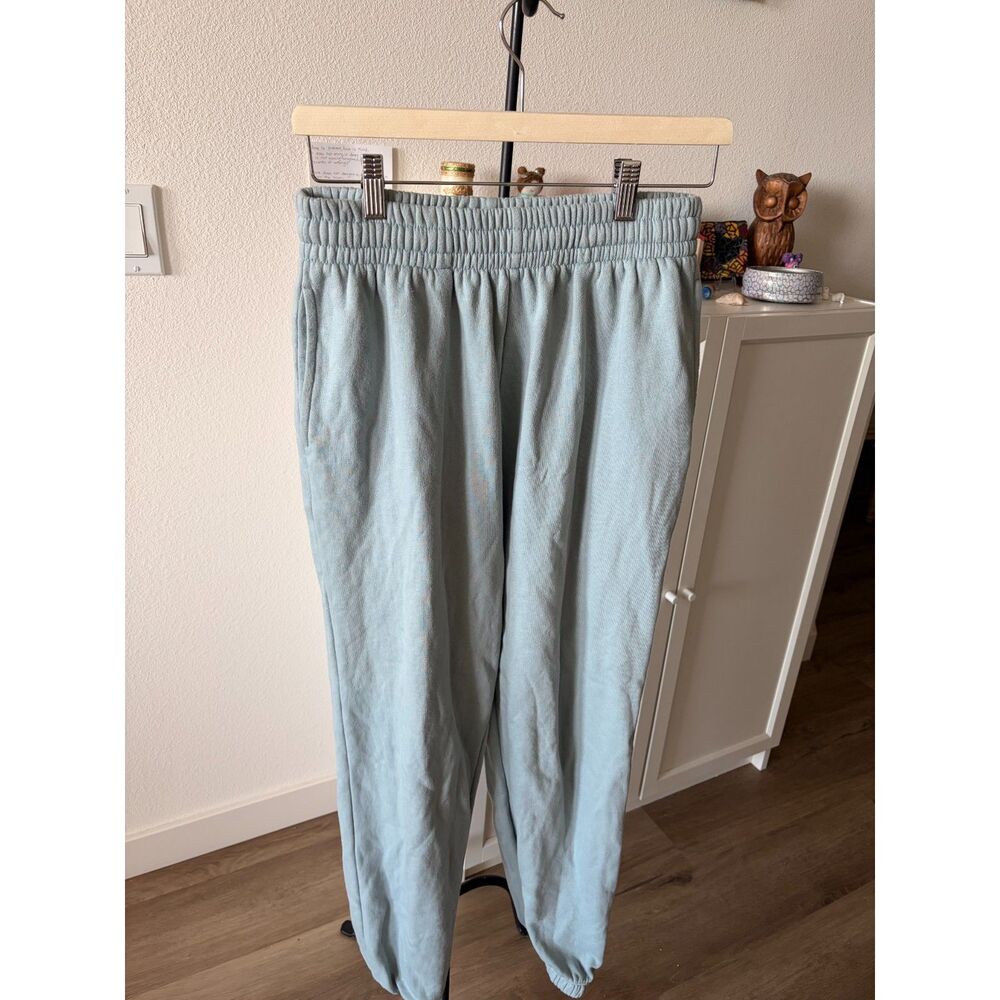 Garage Black Wide Leg Sweatpants Loungewear - Size P/S